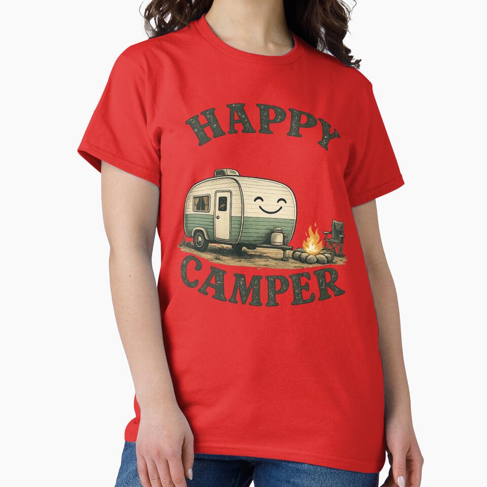 Happy Camper By The Campfire by greatlakesimage