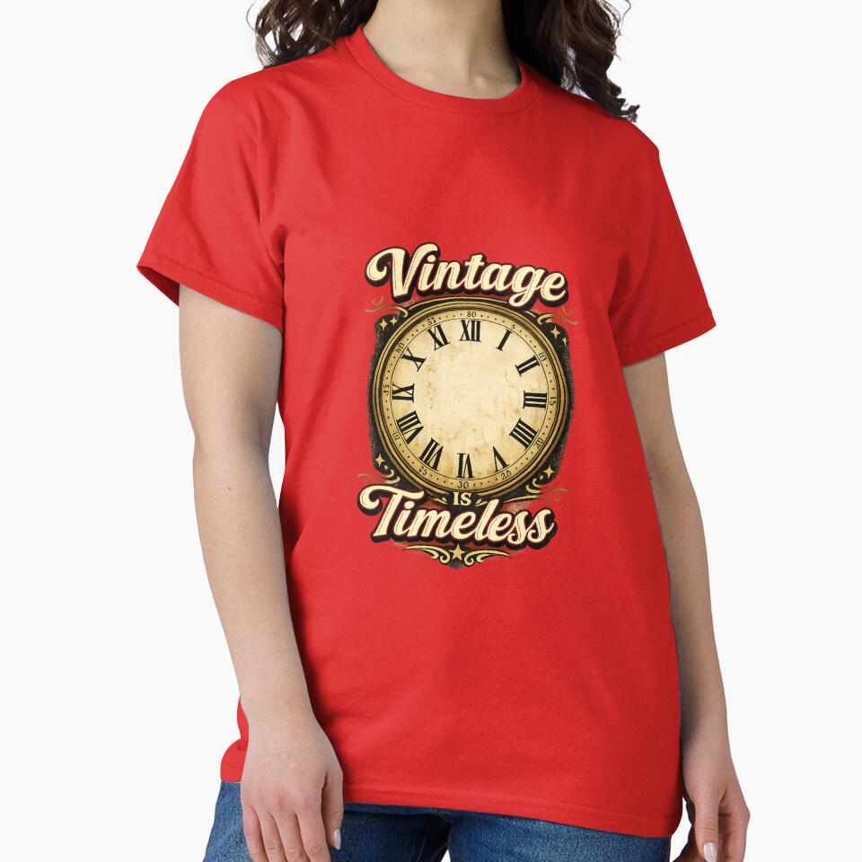 Vintage Is Timeless | Retro Clock Design | Classic Vintage Aesthetic by CJLindy