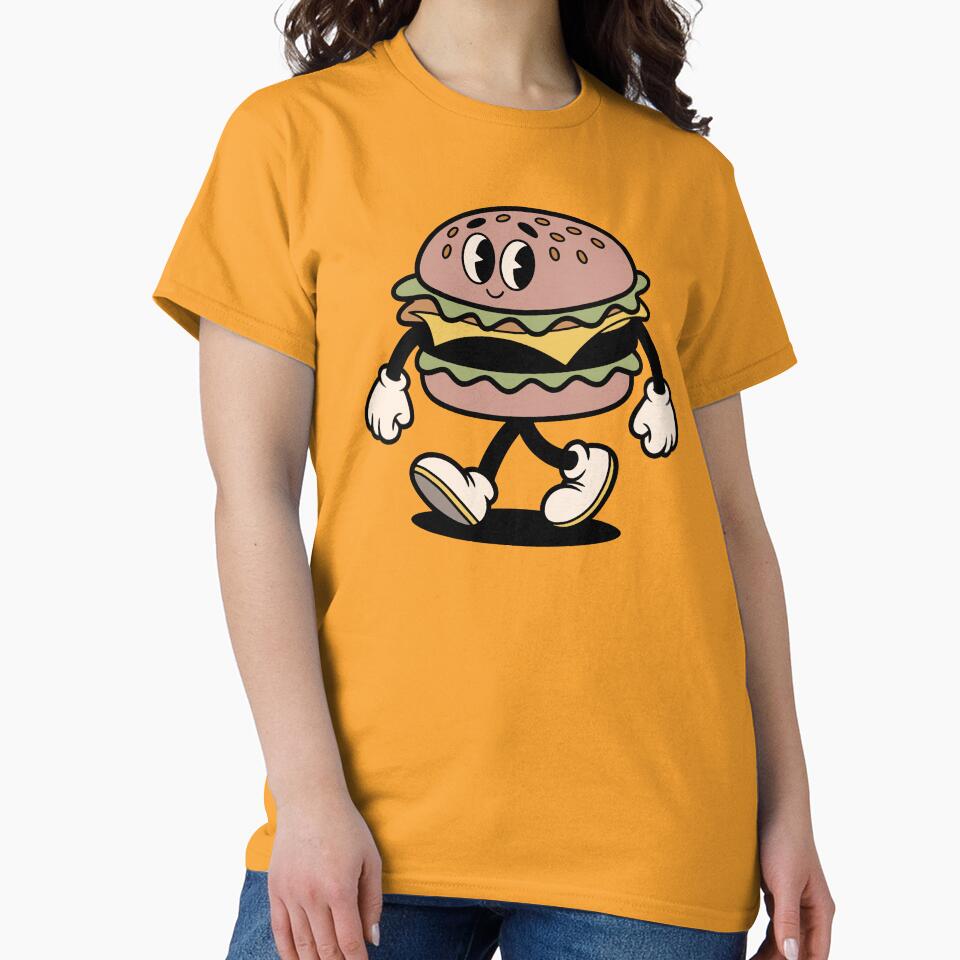 Retro Cartoon Burger by thirdattemptt