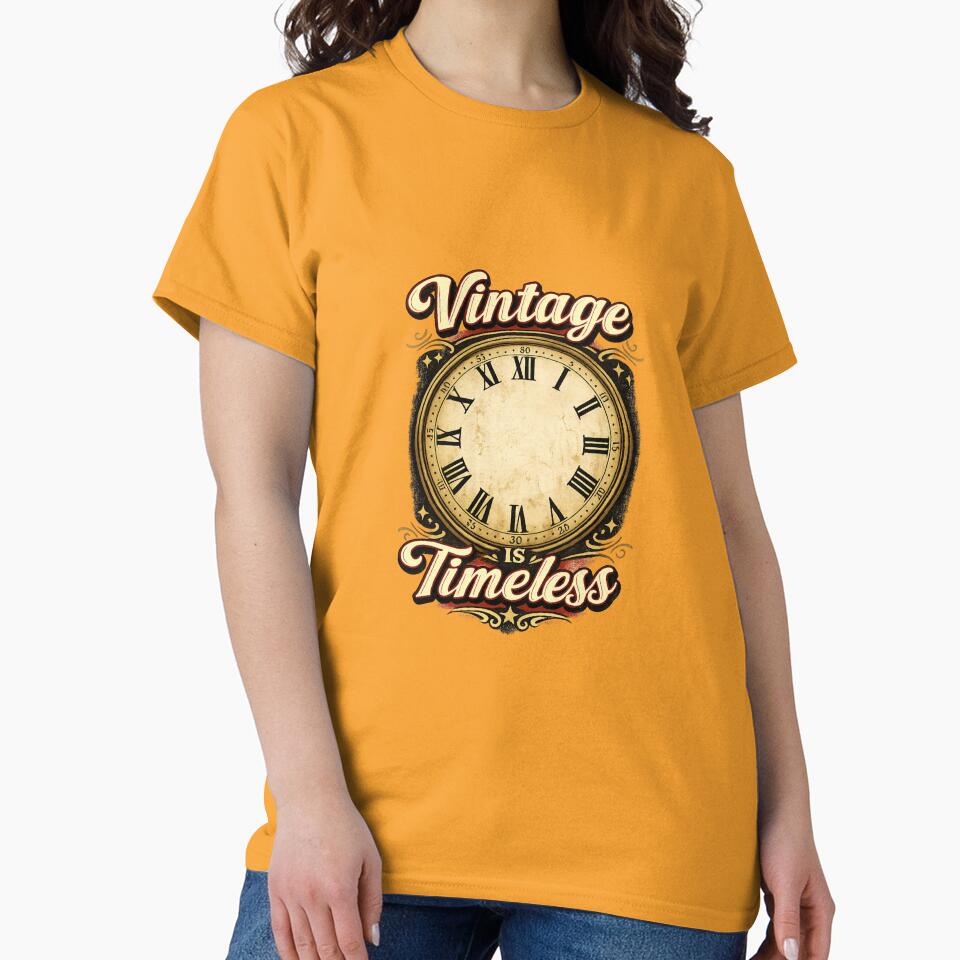 Copy of Vintage Is Timeless | Retro Clock Design | Classic Vintage Aesthetic by CJLindy