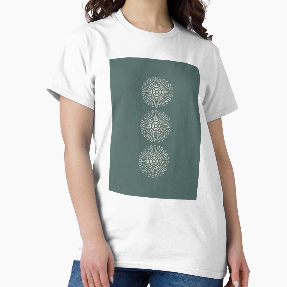 Simple Circle, Abstract Aztec Inspired Art by technicolorable_art