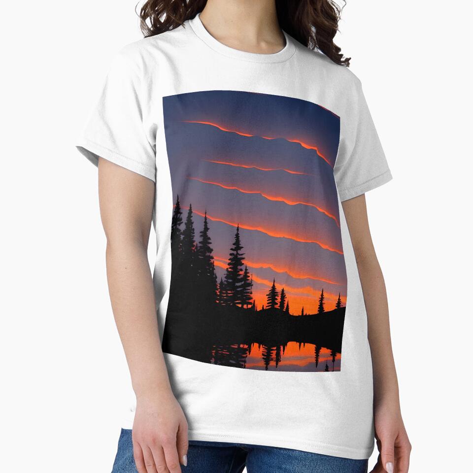 Enhance Your Home with Our Beautiful Collection of Minimalist Landscape Sunrise View Prints by supeart