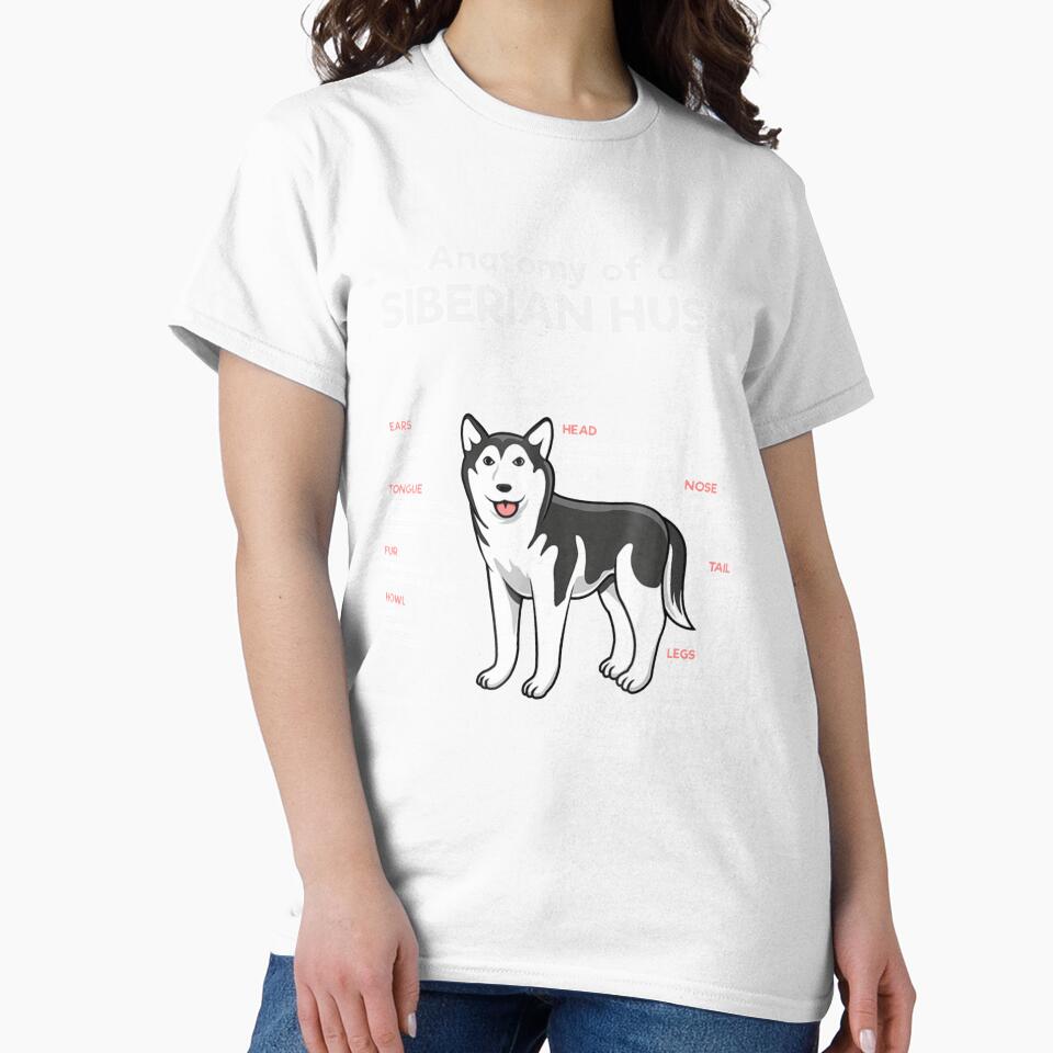 Anatomy Of A Siberian Husky Funny Dog by NiceStore059