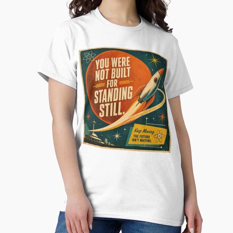 Copy of Wall Art - Postcard - Retro Rocket to the Future by ForeverPrintsOK