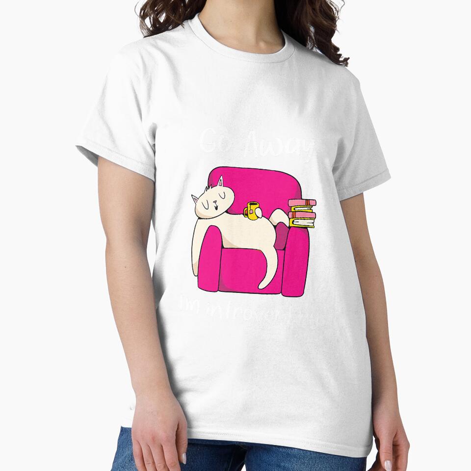 Funny Sarcastic Cat Introvertn College by reyeskhan79