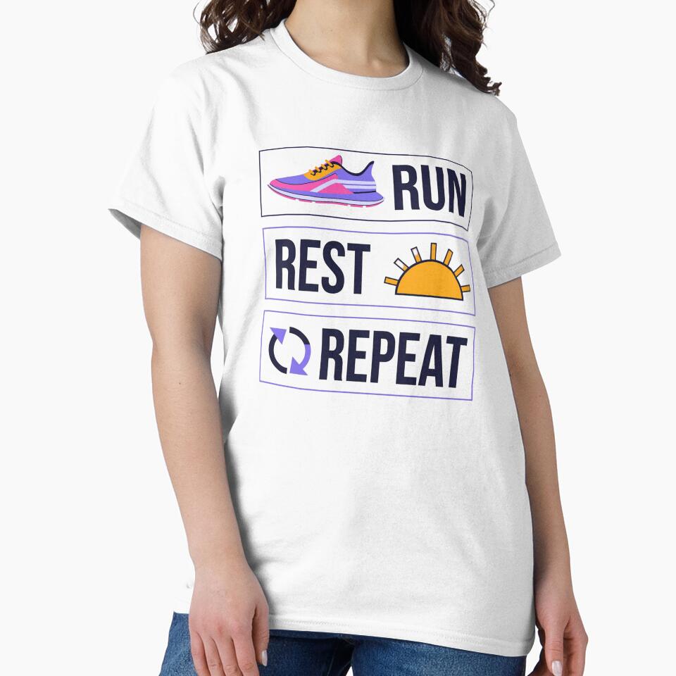 Gift for Runner - Run, Rest, Repeat by Find Your Pace