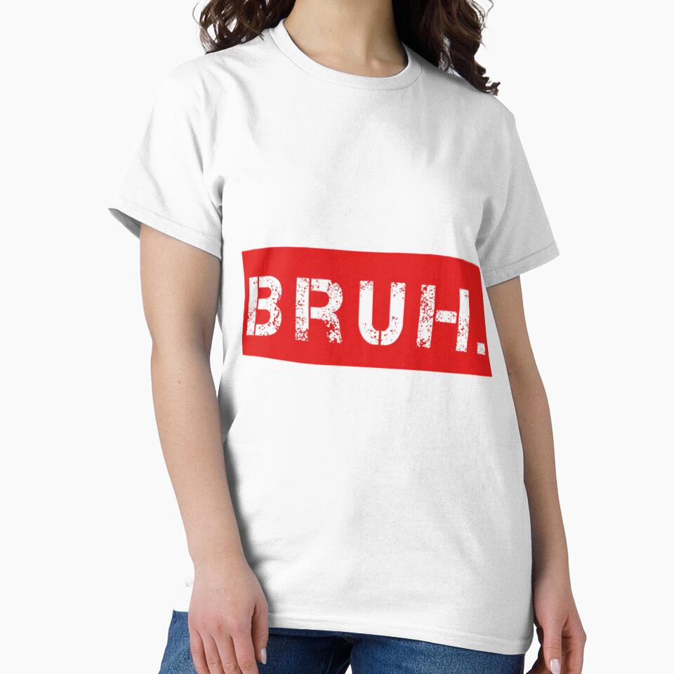 Bruh Meme Funny Saying Brother Greeting Teens 	 	 Short Sleeve by jemricthullai