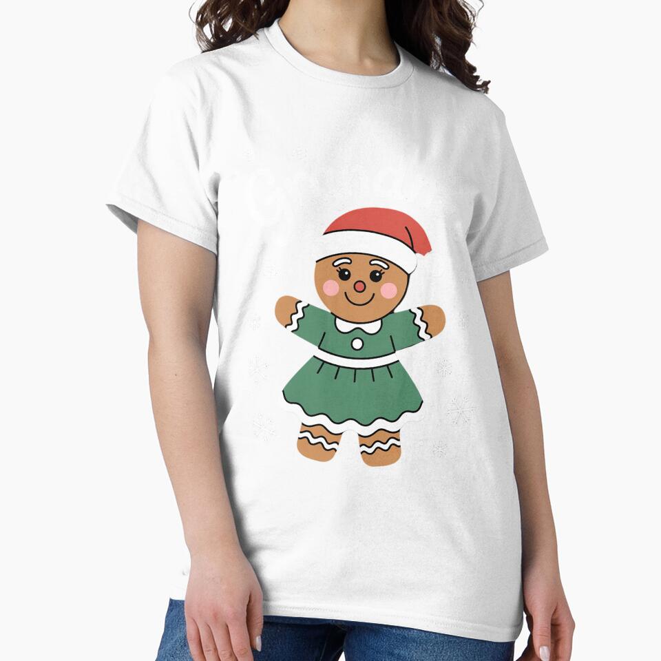 Grandma Gingerbread Shirt Women Family Matching Christmas by RayArmstrong