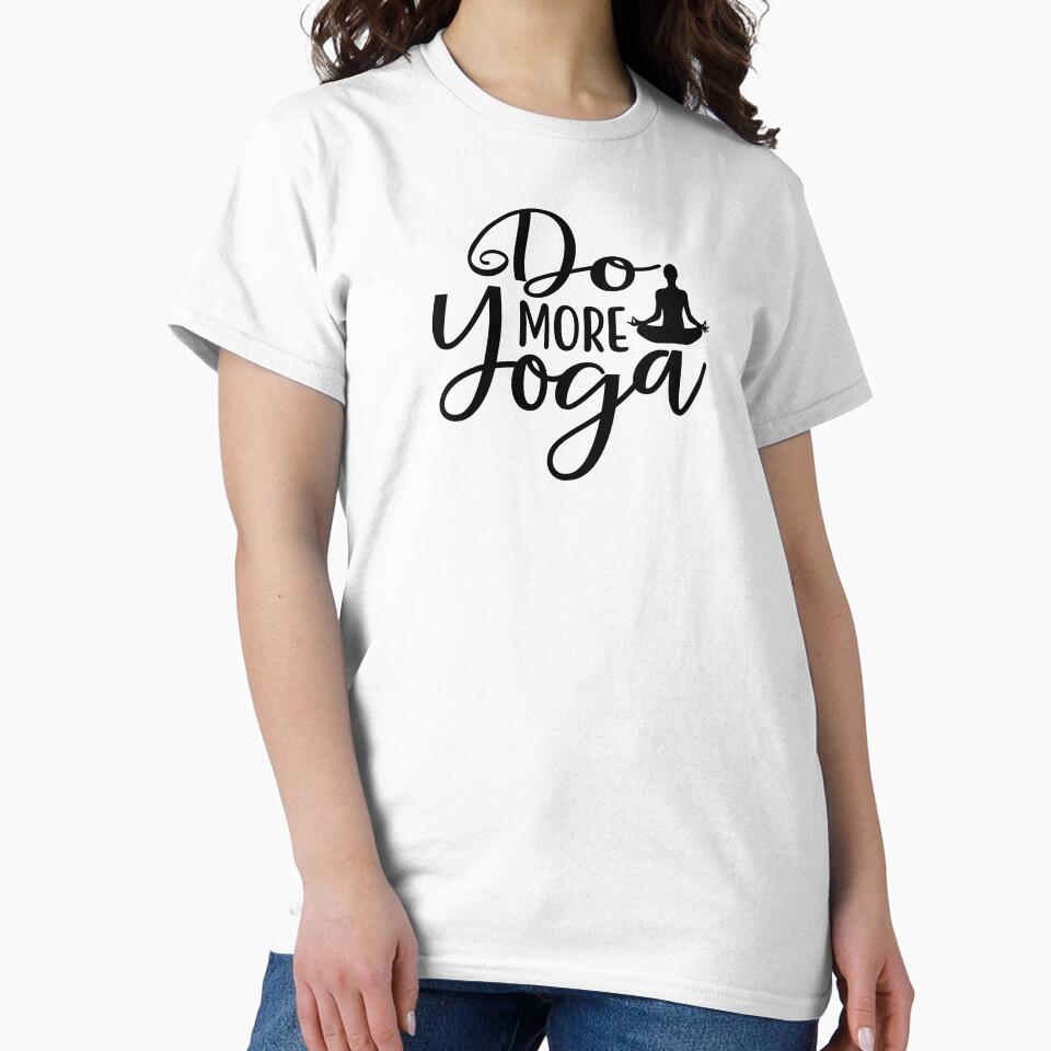 Yoga Saying Do More Yoga Motivational Quote by SoccaTamam
