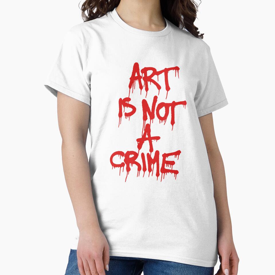Graffiti Protest Art Is Not A Crime Typography by FriskySloths