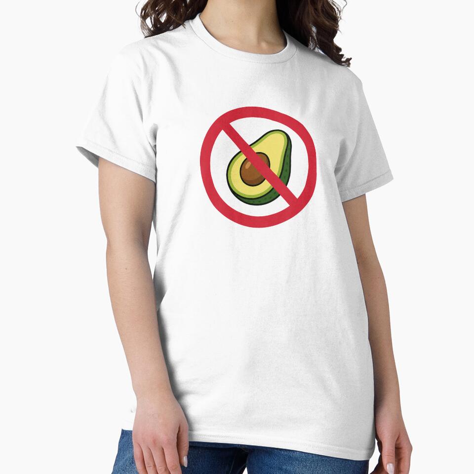No Avocado Funny Avocado Lover Anti Avocado Design by MonkiFlipp