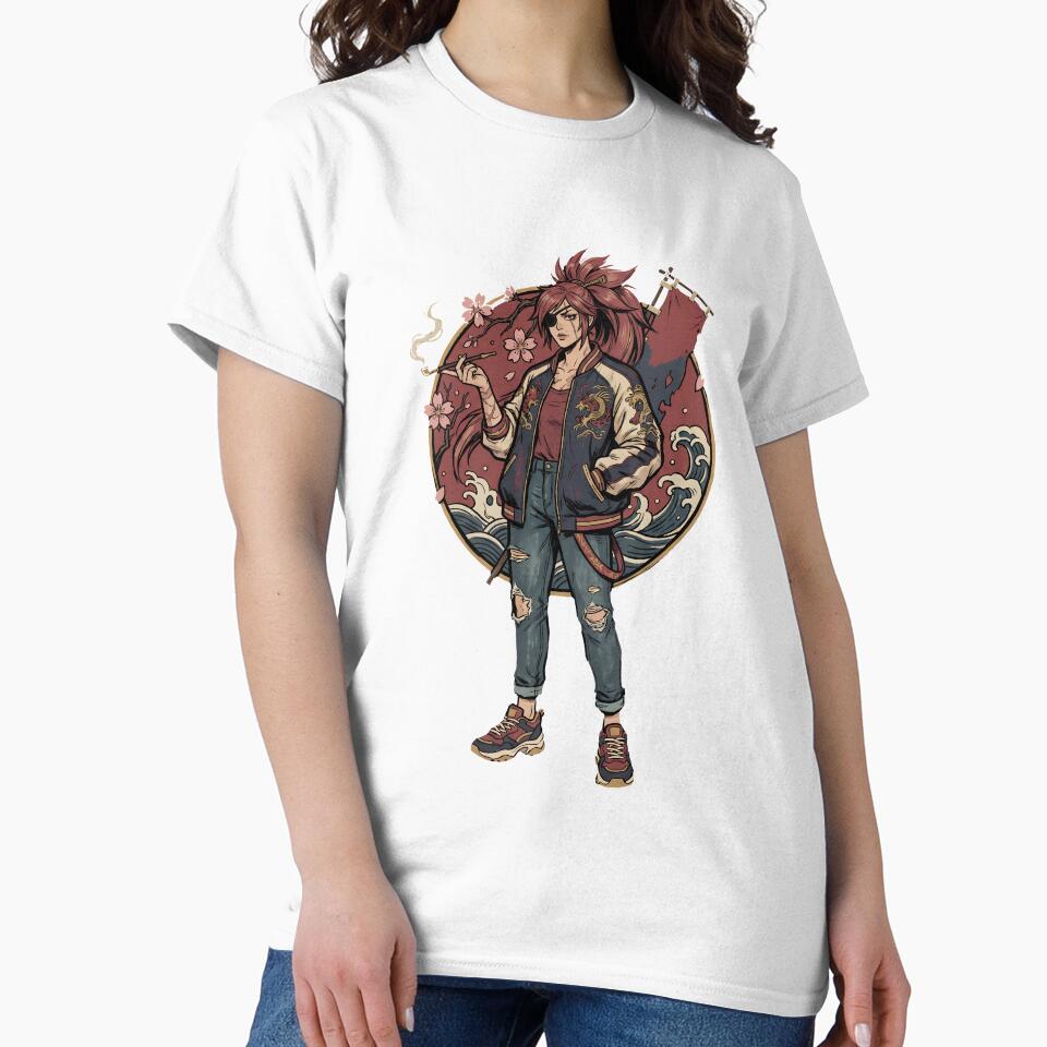 Casual Baiken Guilty Gear Strive – Streetwear Ronin Art by Senpaiwaves