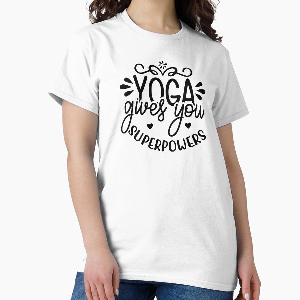 Yoga Quote Yoga Gives You Superpowers Motivational Saying by SoccaTamam