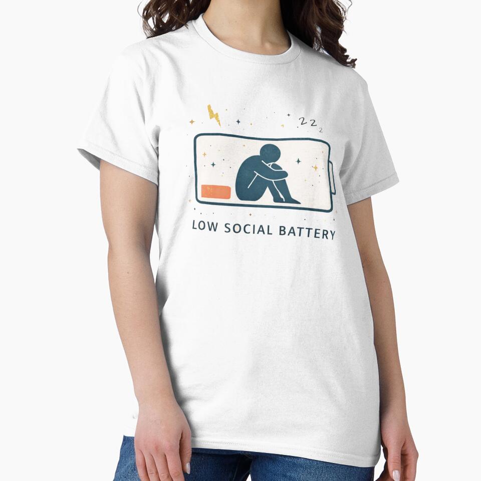 Low Social Battery – Introvert Humor Design by AlSowin9