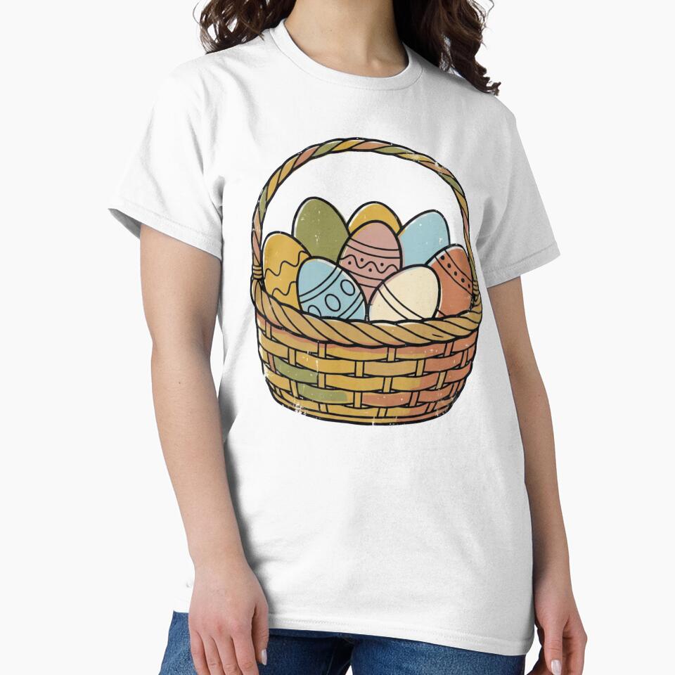 Easter Basket with Patterned Eggs by urbinet