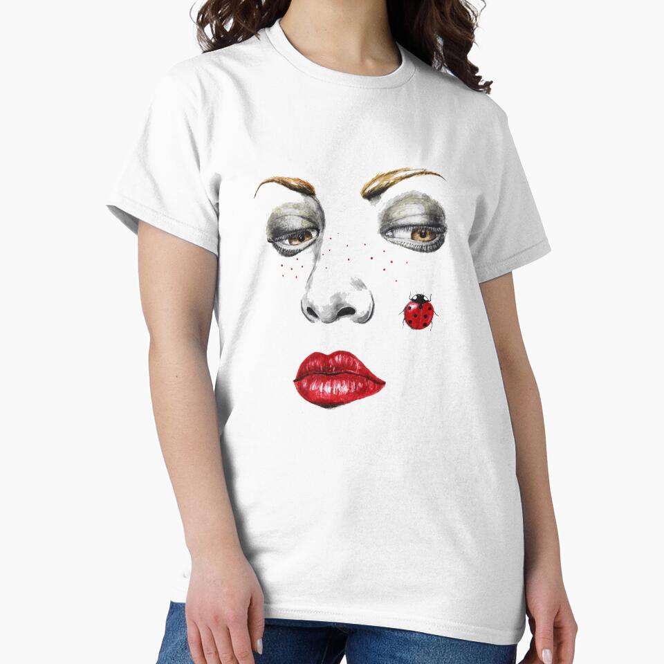 Don't Bug Me - Minimalist Feminine Line Art Drawing by 4wordsmovement