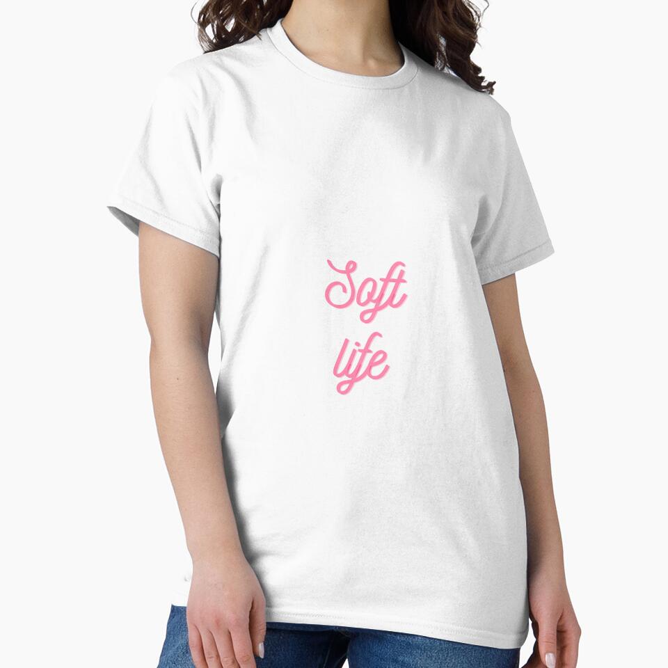Soft Life | Minimalist Aesthetic T-Shirt | Self Care & Cozy Lifestyle Apparel by KBizofficial