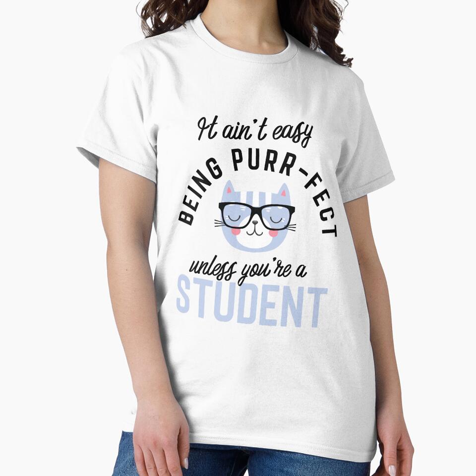 Student Cat Gifts for Cat Lovers - It ain't easy being Purr Fect by betternotes