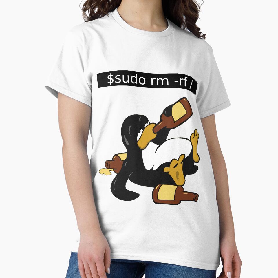 Funny Linux Command - Funny Linux shirts Linux Tux t-shirt by Timi Studio