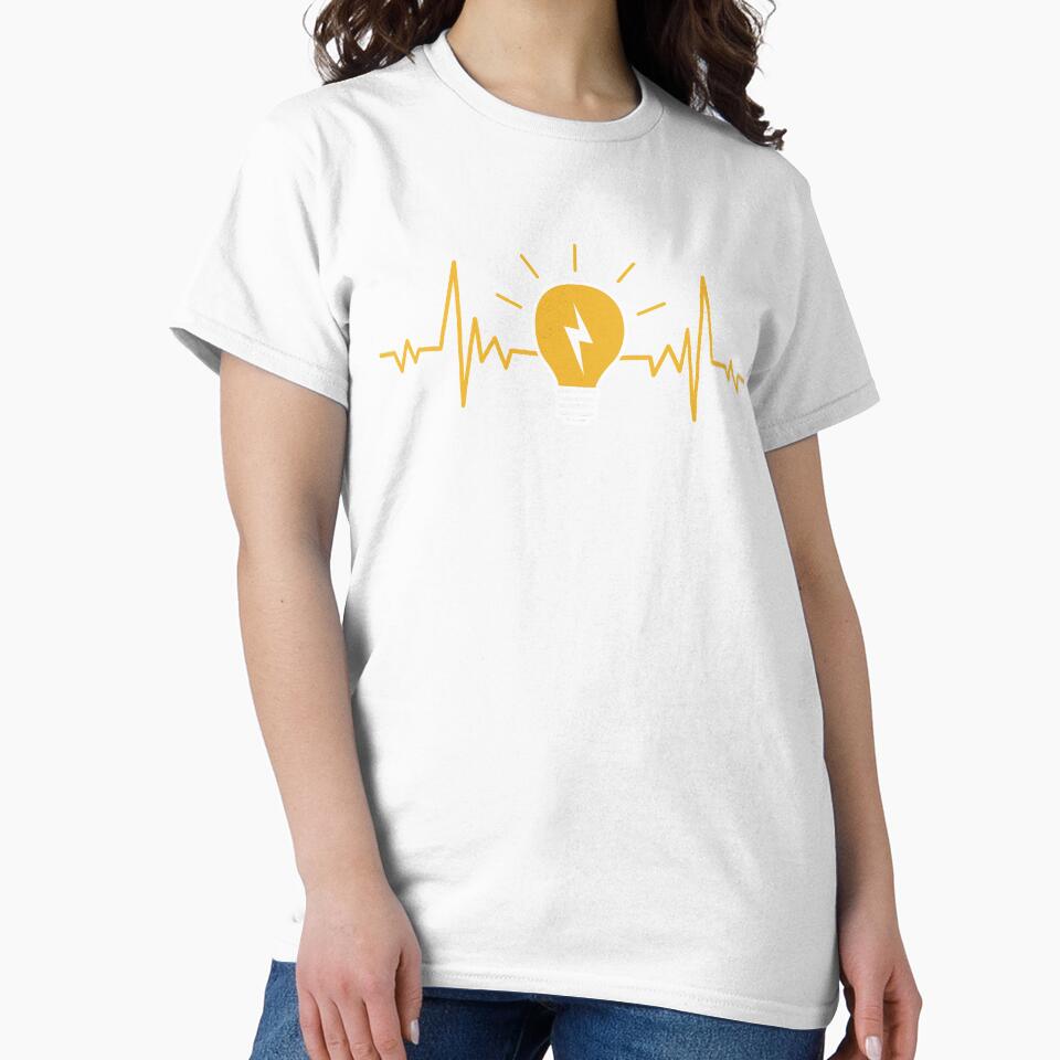 Electrician Heart Beat Light Bulb by livegood