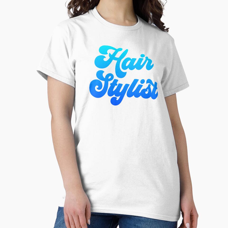 Groovy Hair Stylist - Ocean Blue Gradient by NermilioDesigns