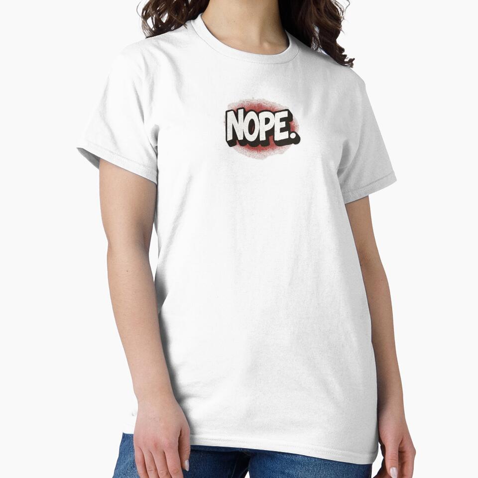 NOPE Graffiti Style Bold Statement Stickers by KeepItSimple089
