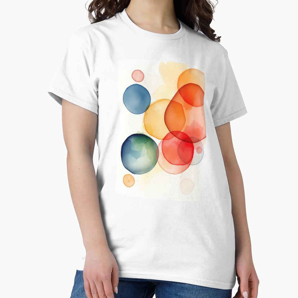 Colorful Overlapping Circles In Watercolor by ChrisButler