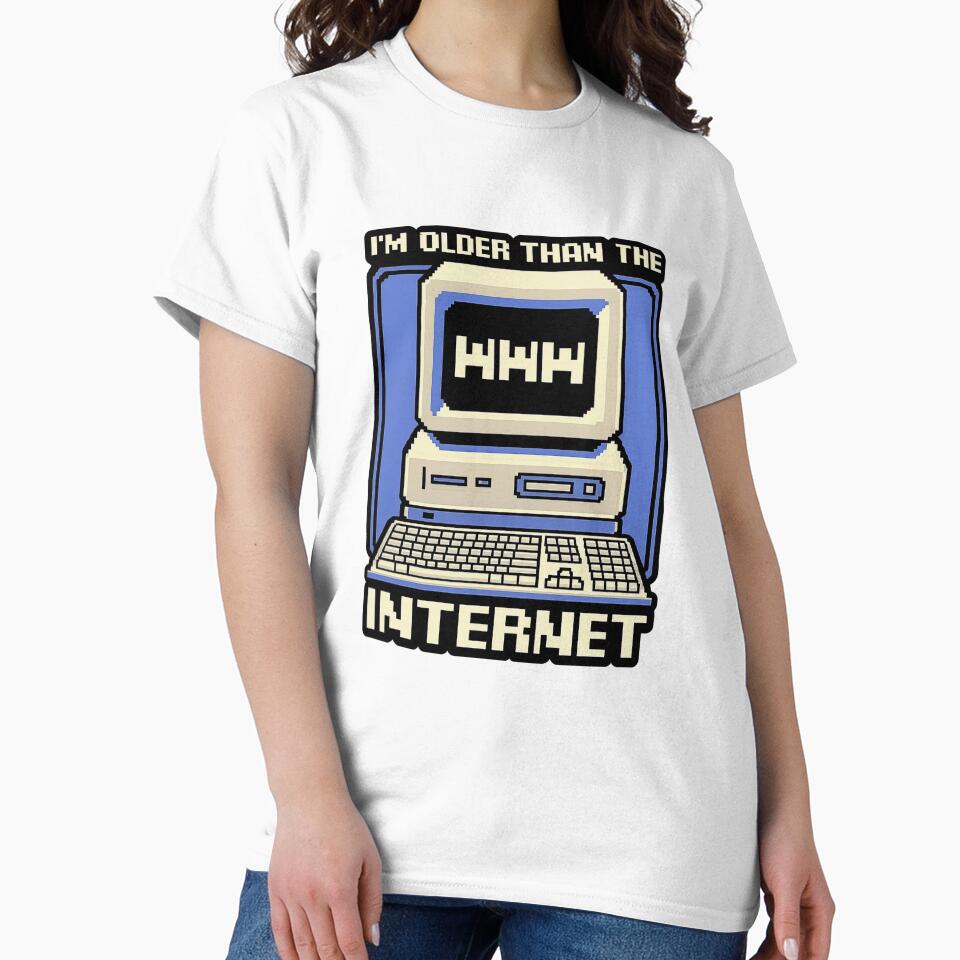 I’m Older Than The Internet Retro Computer Nerd Humor by Ekonolotie