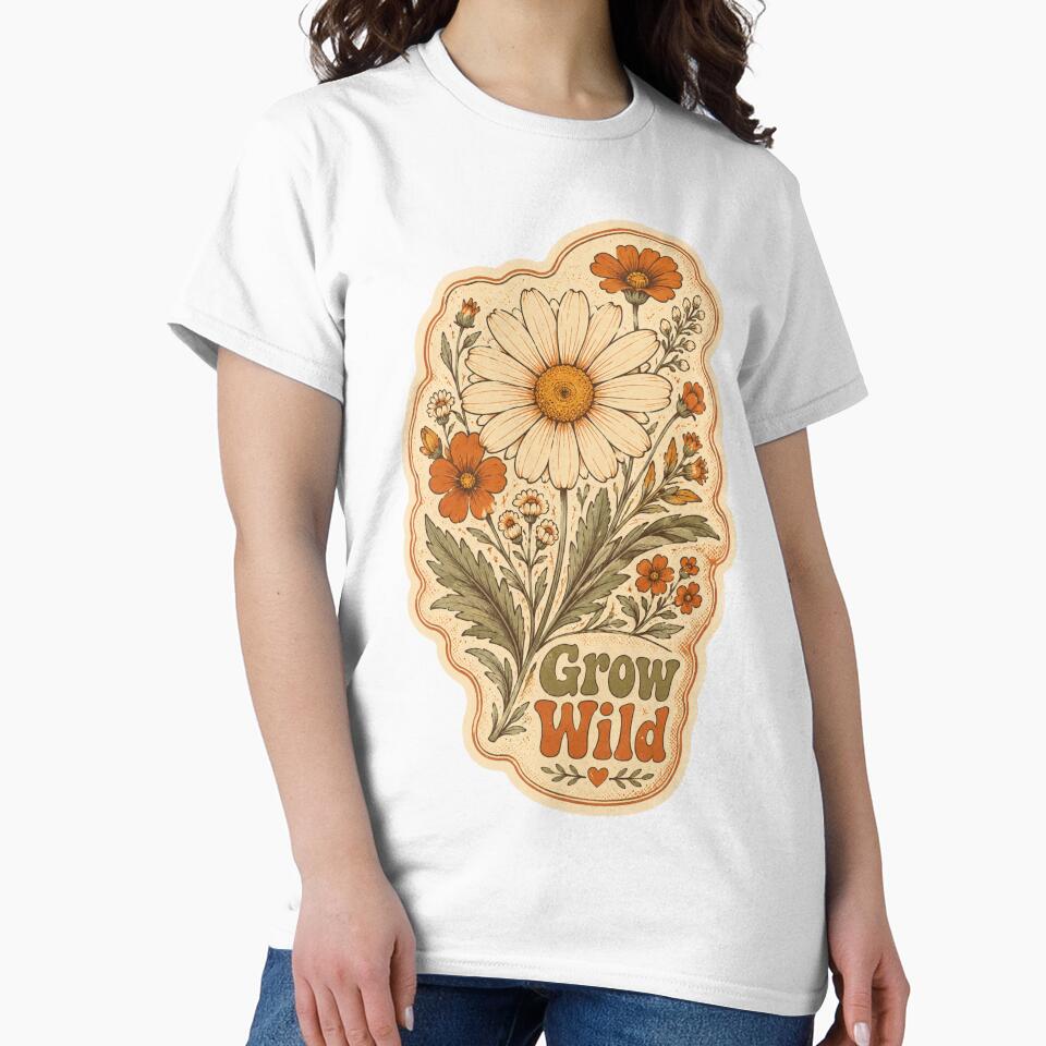 Retro Daisy Vintage Botanical Floral Sticker by ravikiran2195