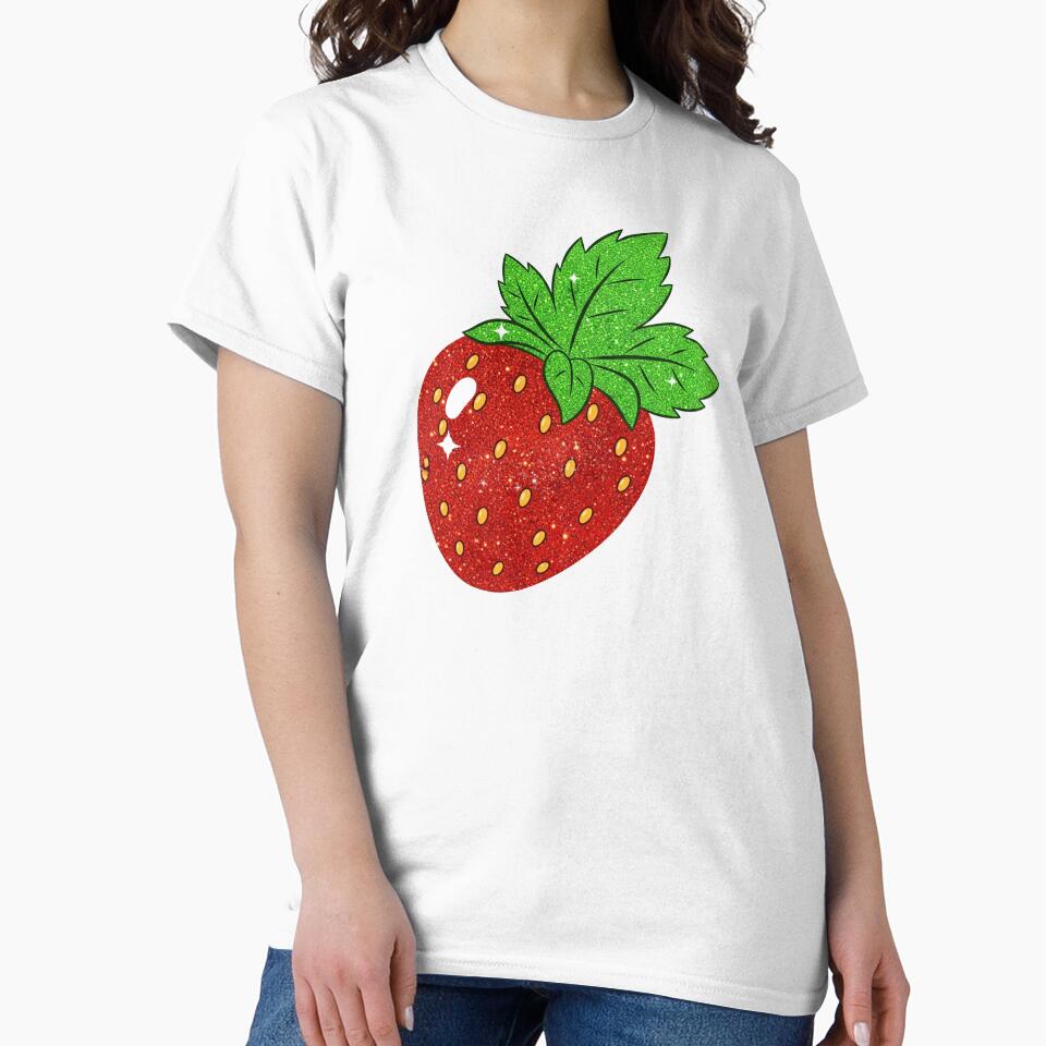 Retro Strawberry Drawing by Claustronautas
