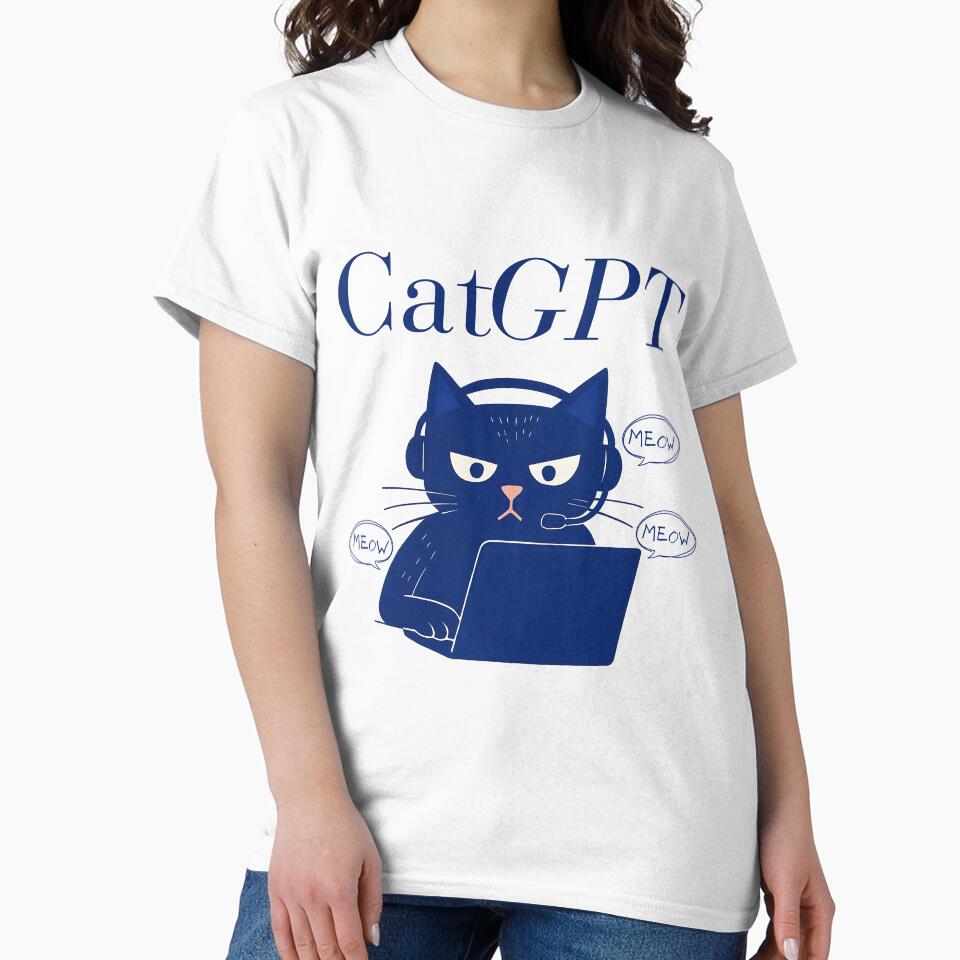 CatGPT – Funny Cat AI Meme for Tech Nerds and Developers by Honominu