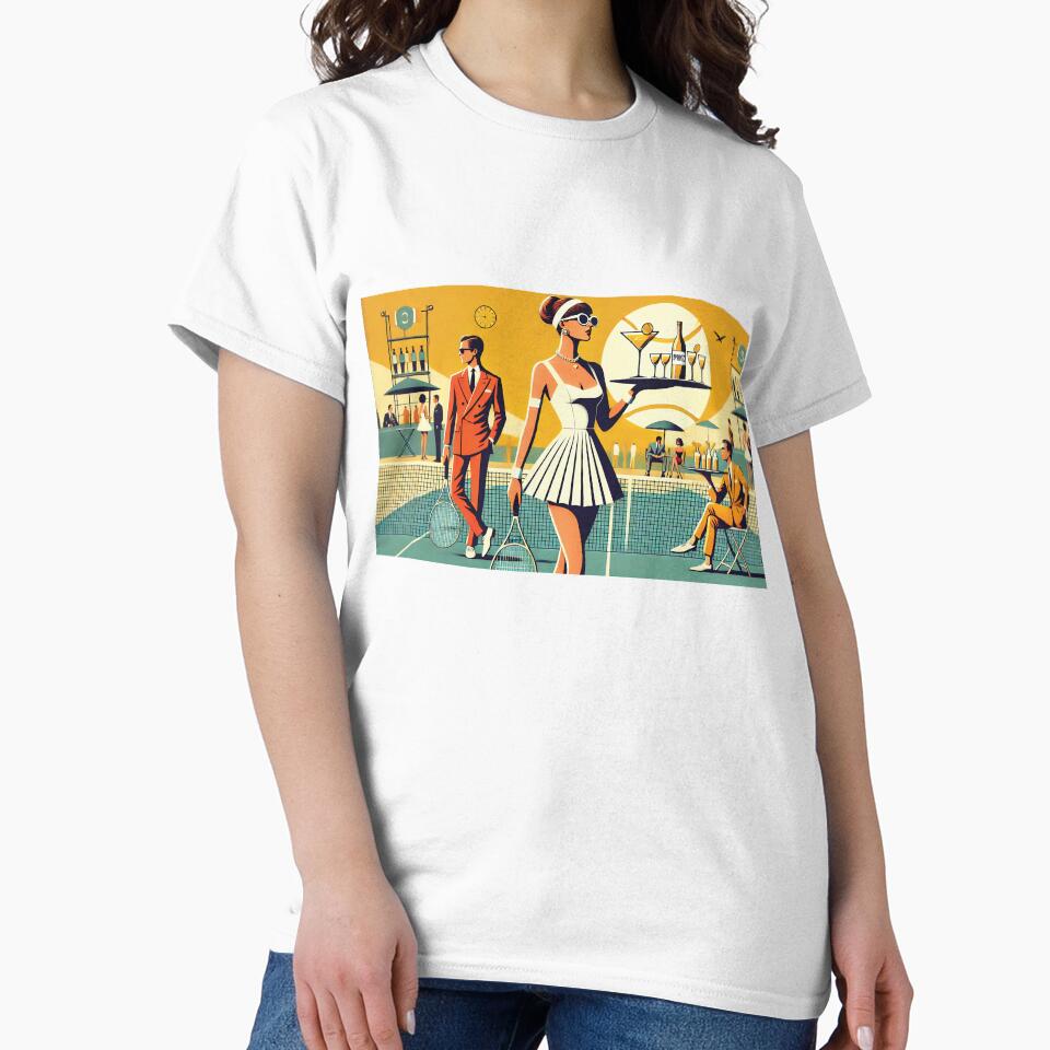 Serve Up Style: Retro Glamour Meets Tennis Court Chic! by Random Designs