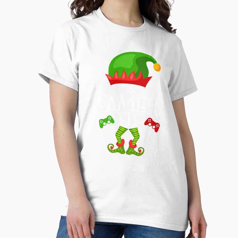 The Gamer Elf, Family Matching Group Christmas Gift by aronia
