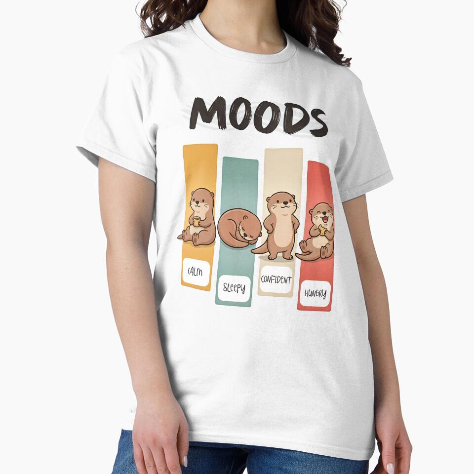 Otter Moods by Paw Print Tee