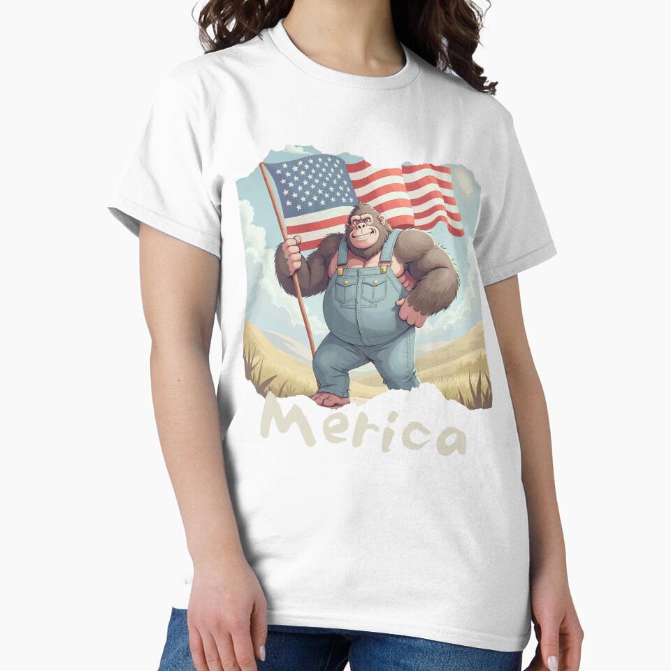 USA Merica Gorilla by Inklivion