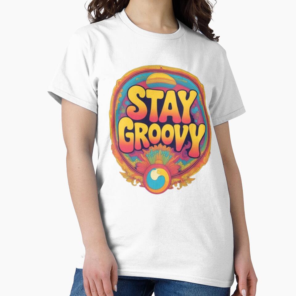 Stay Groovy 70s Retro Wavy Typography by Rafael Bee