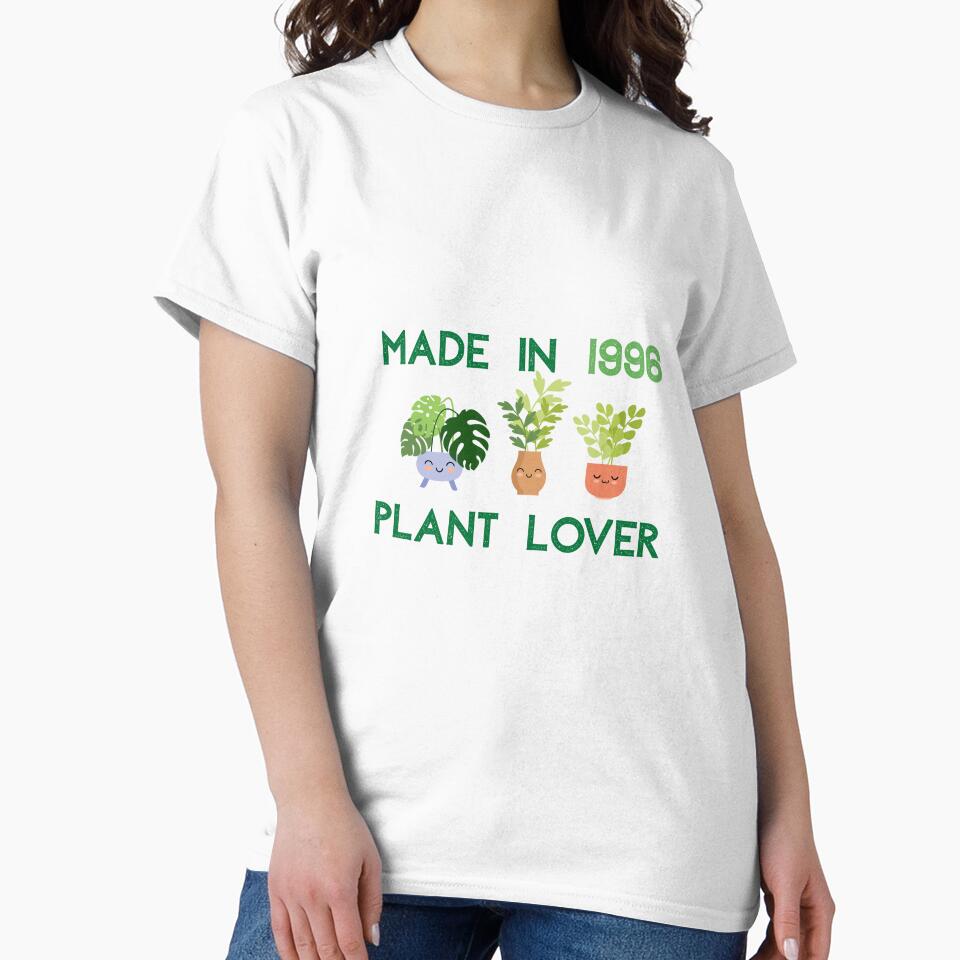 Made in 1996 Plant Lover Cute Birthday Gift for Plant Parents by luckyhue