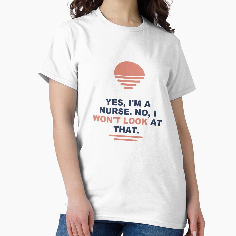 Nurse Won't Look Poster - Funny Nurse gift - Light Edition by Harlo.co
