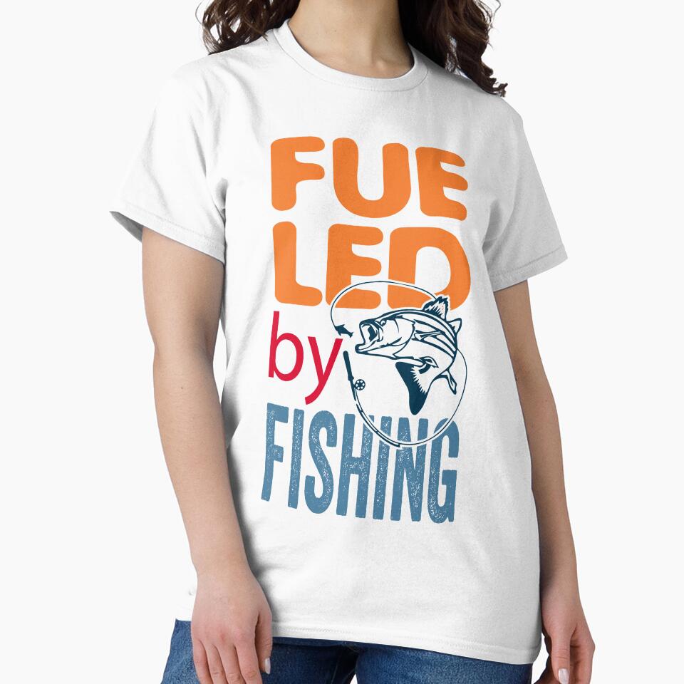 Fueled By Fishing Funny Fishing Lovers by AmethystMurad