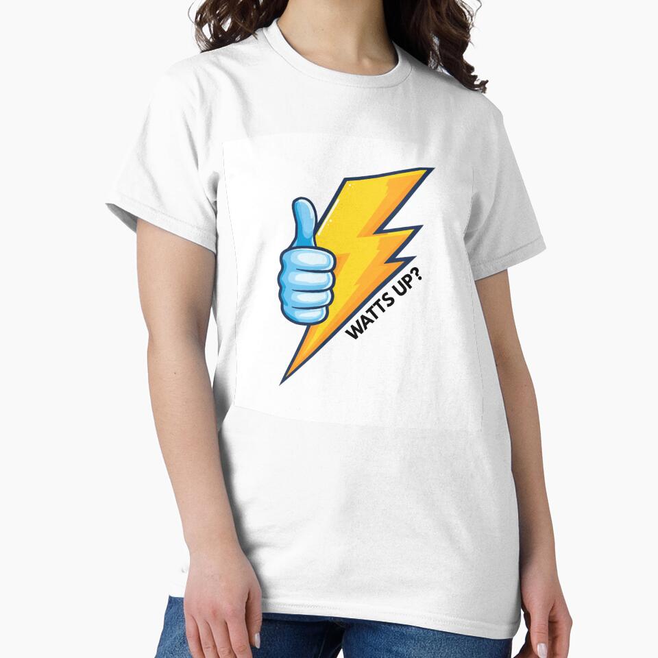 Watts Up Electrician Dad Joke by TCG1999Studios