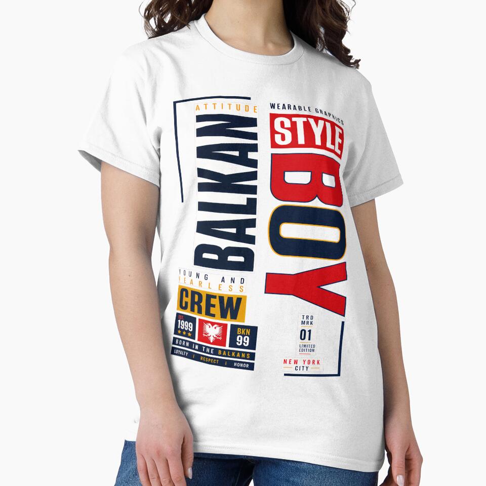 Balkan Boy Street Wear Style Young And Fearles Crew by KLERIKSTORE