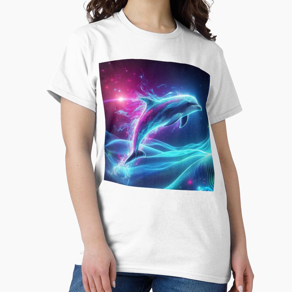 Neon Dolphin Matrix by DreamArt Creations