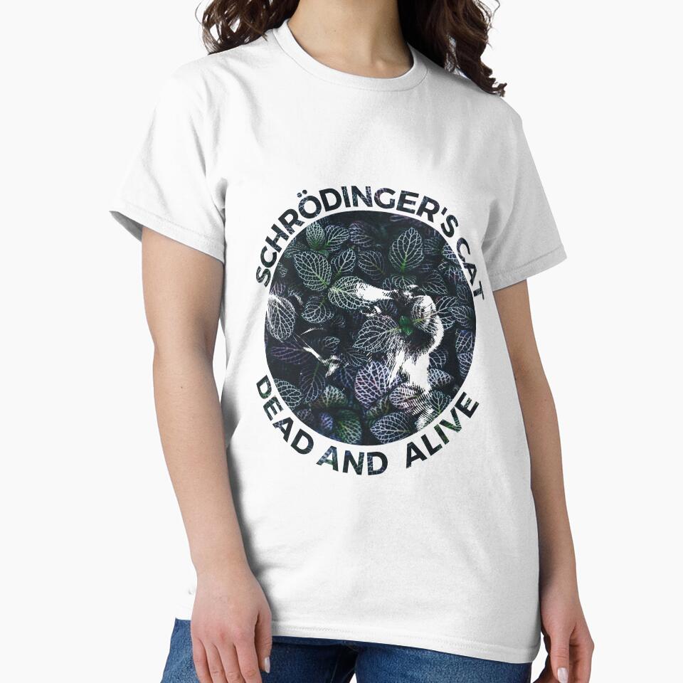 Schrödinger's cat Dead and Alive- Cat in Leaves-Science by Creative Life