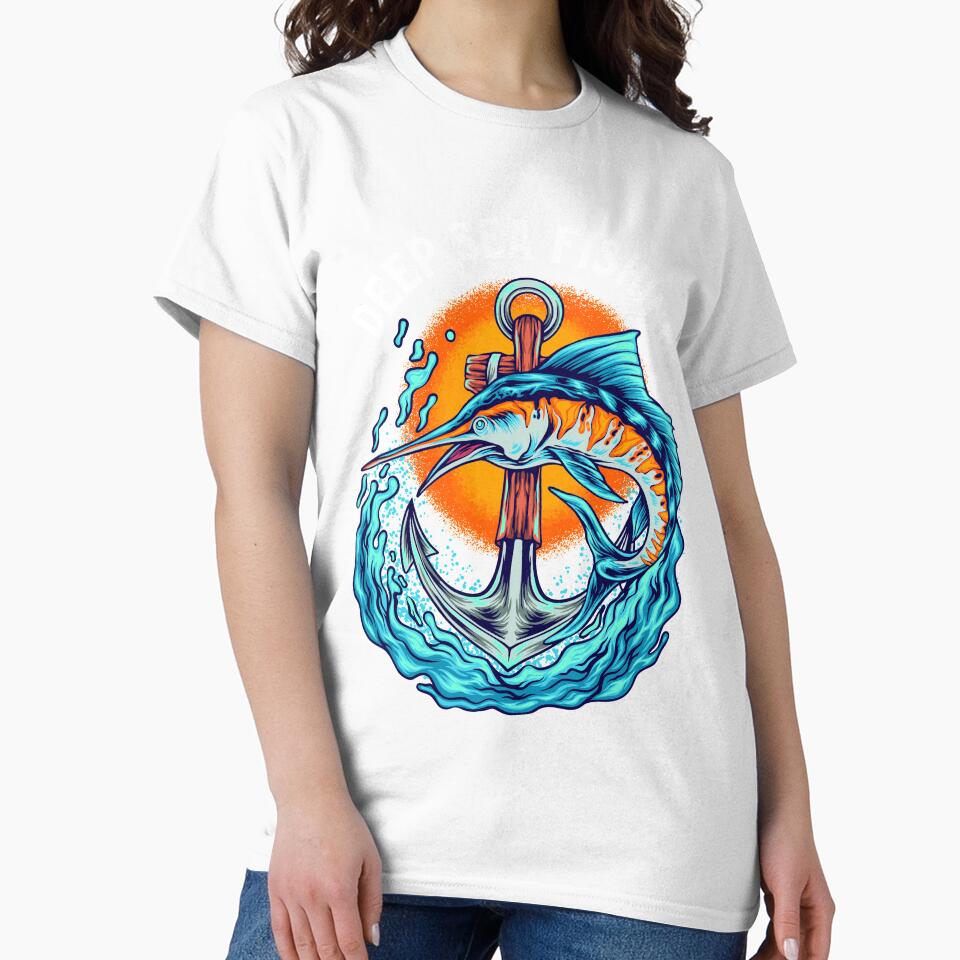 Deep Sea Fishing Marlin Fishing by Uppercase Tees