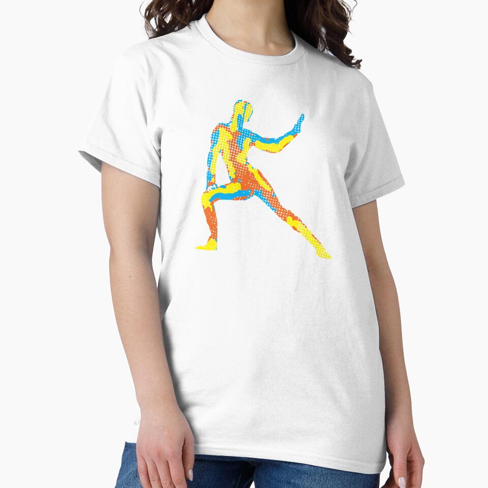 Yoga Pose Modern Colorful Design by jazzworldquest