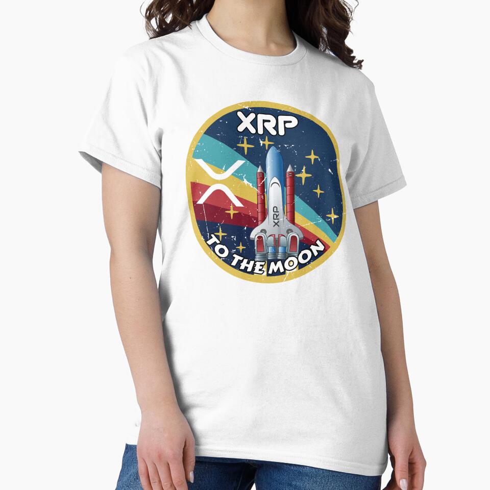 Ripple XRP Cryptocurrency Space Badge by Bitcoin-Fashion