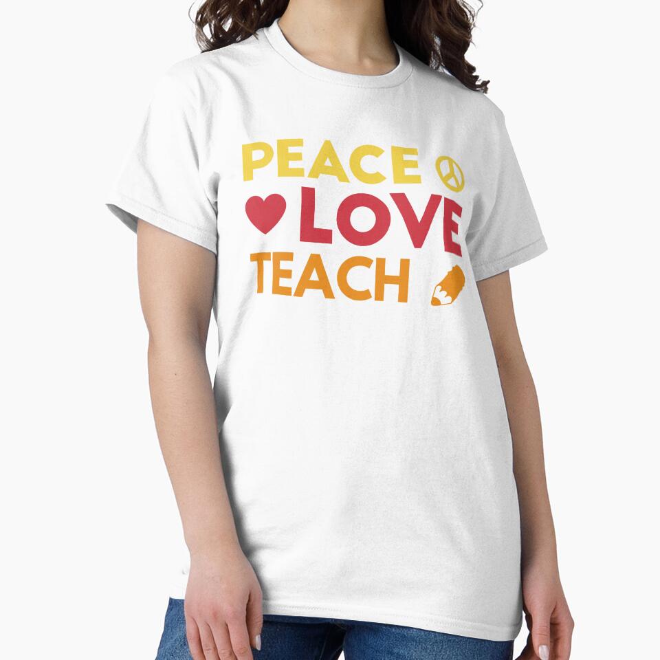 Peace Love Teach I by Lemon Pepper