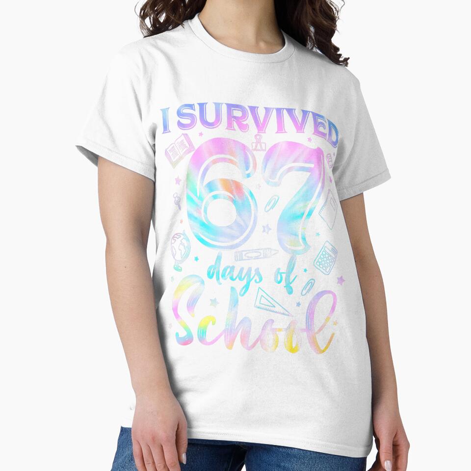 I Survived Sixty Seven Days School Holographic by clarabersetart