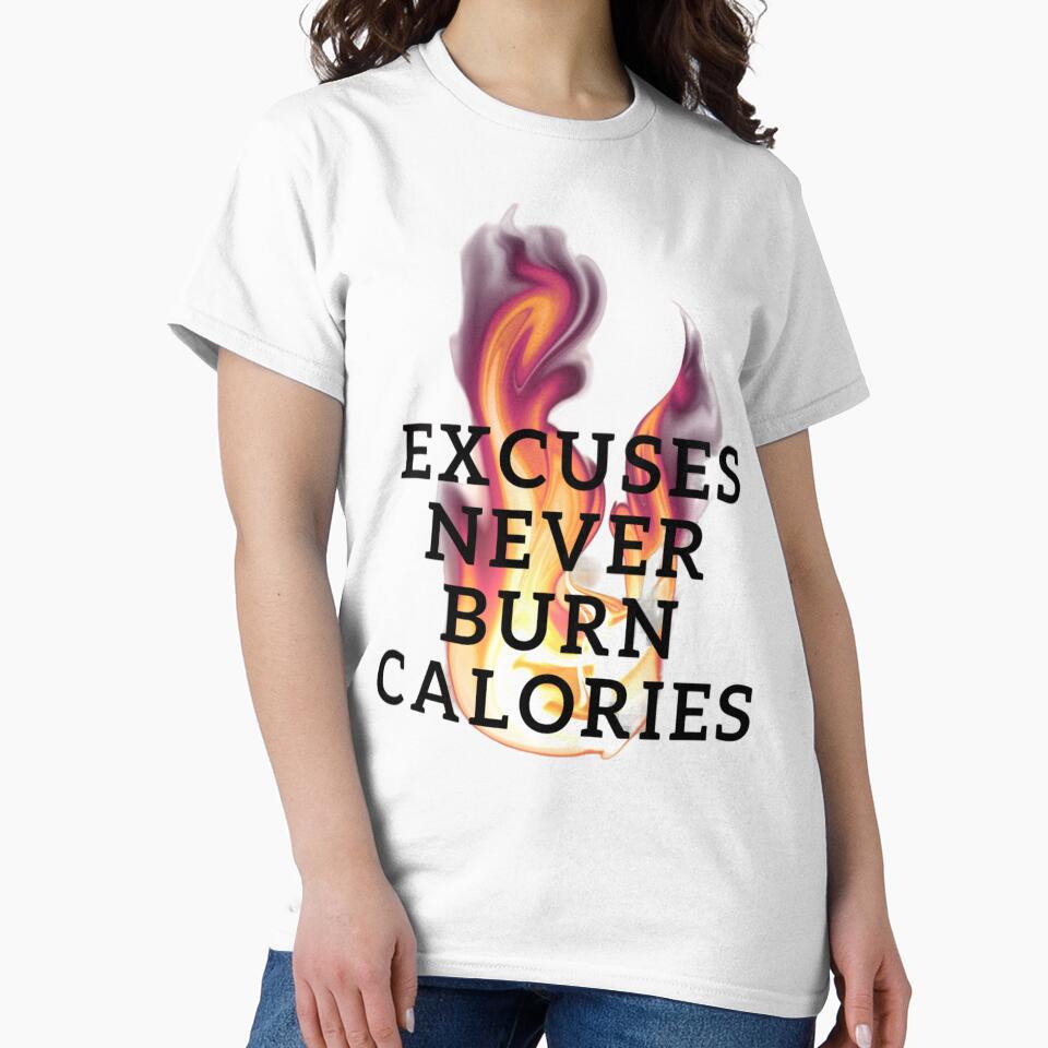 GYM WORKOUT EXERCISE SPORT BURN CALORIES SAYING by By-Me-Shopping