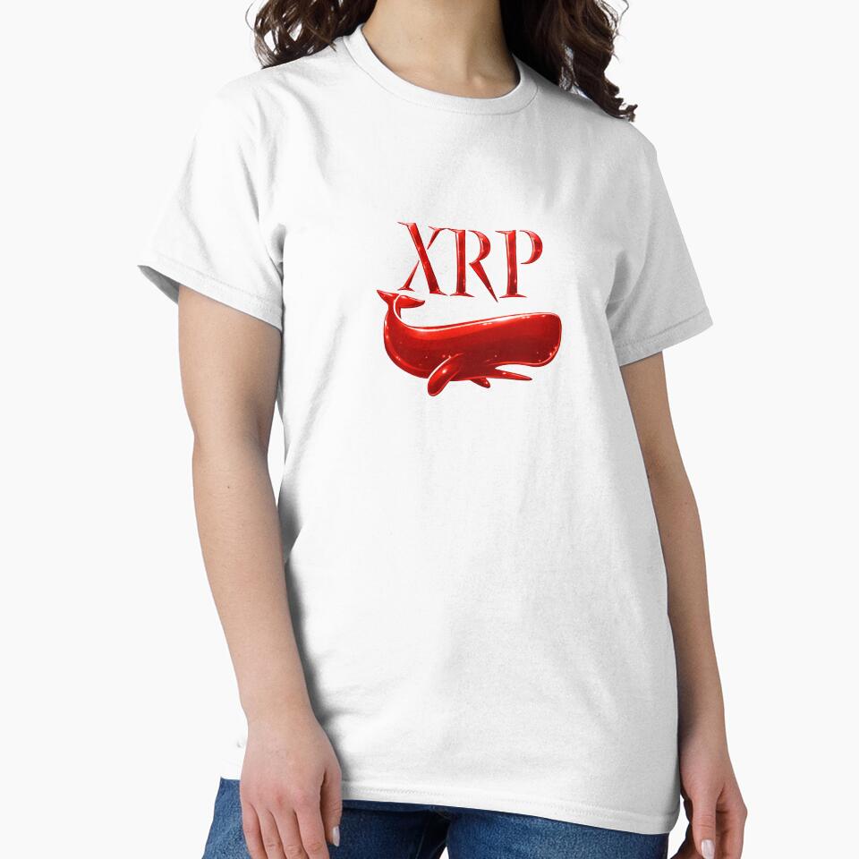 XRP Whale – Shiny Red Crypto Investor Art by DesignsMjB